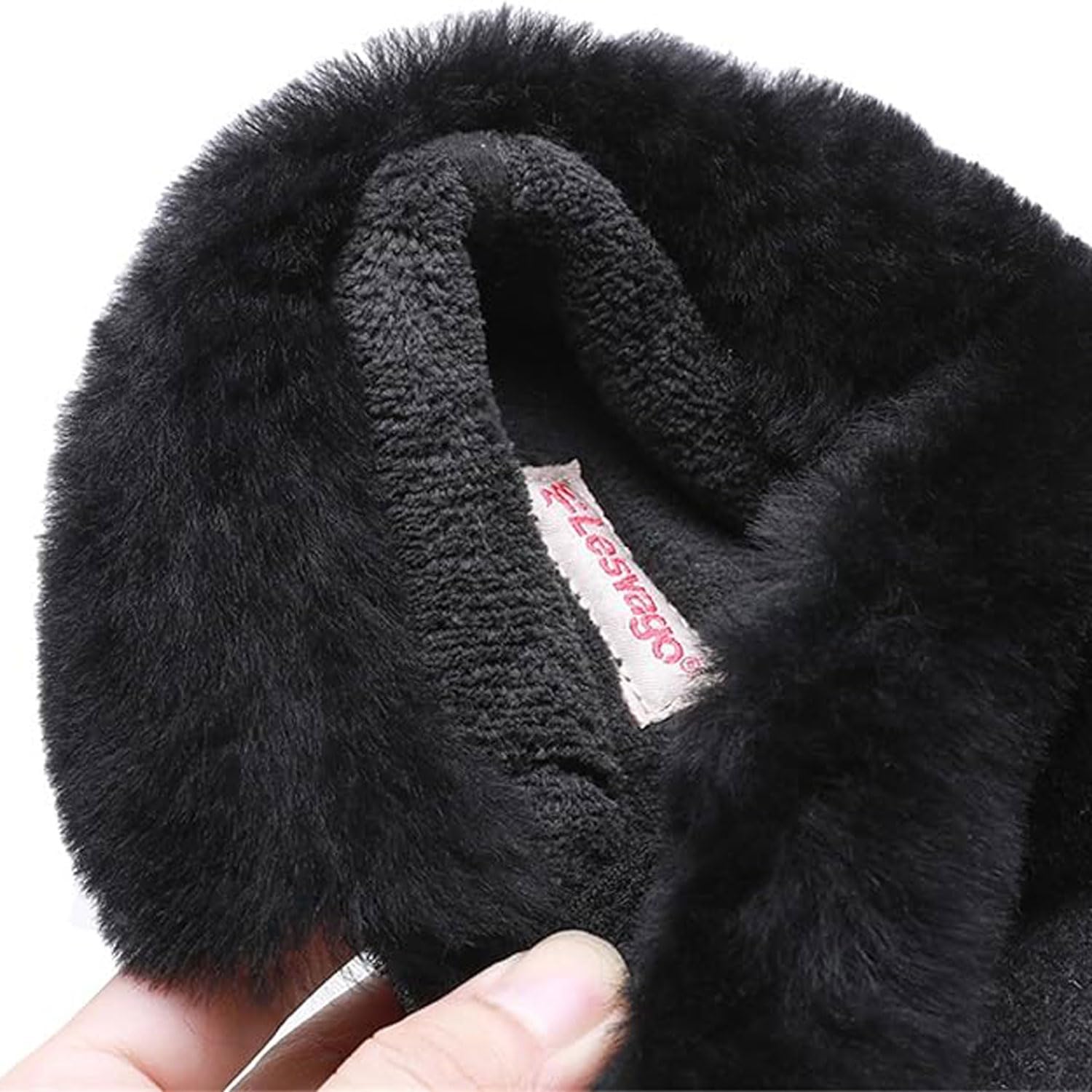 Generisch Diabetiker Schuhe Damen Extra Weit für Geschwollene Füße Winter Warme Plüsch Gefüttert Bequem Hausschuhe Breite Hausstiefel Hüttenschuhe Rutschfeste Sohle Geschlossene Ferse