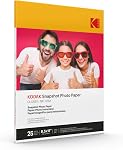 Kodak Photo papier brillant 8.5 X 11 Capture instantanée 50 Compte, 48lb-180 g/m 2-8.5MIL (41301)