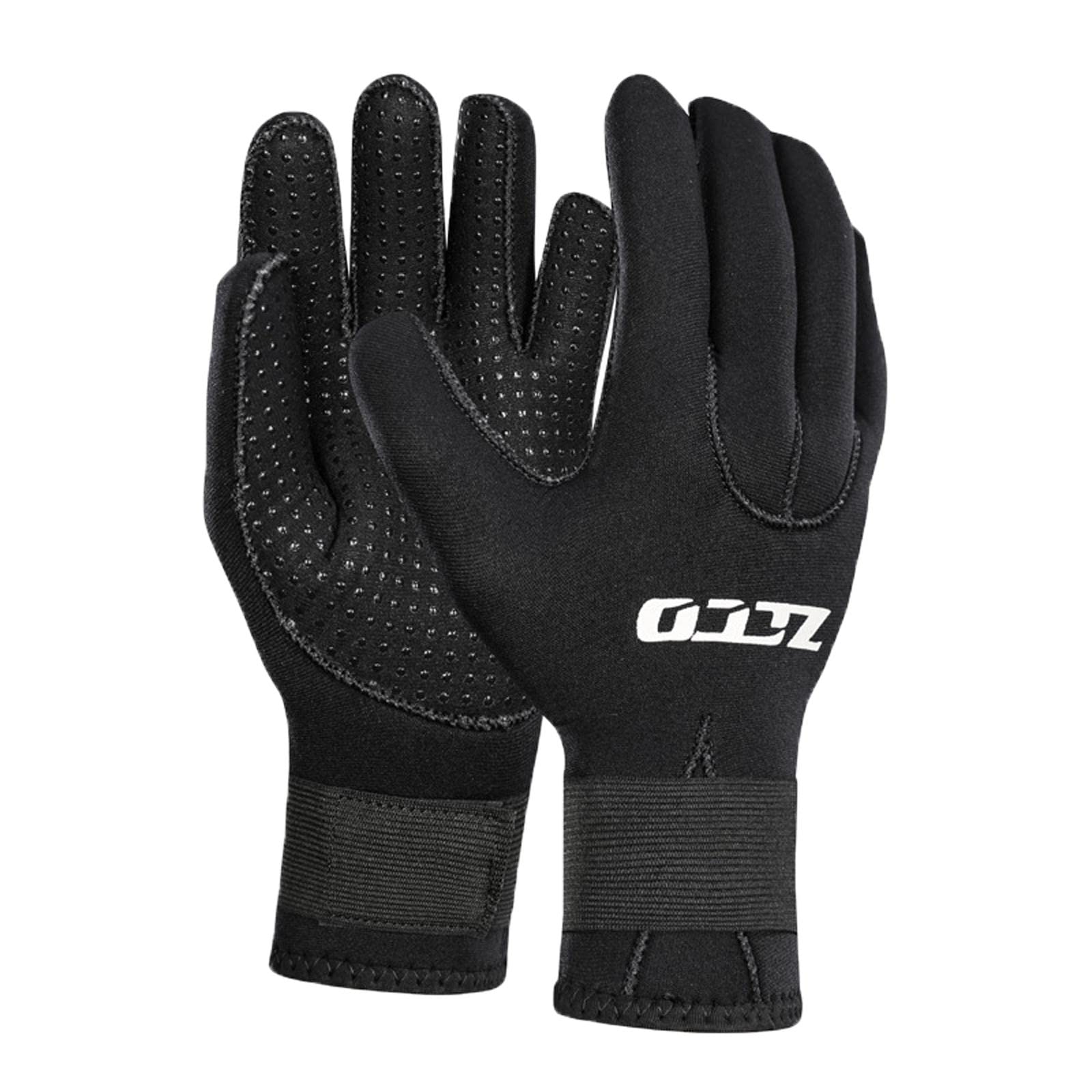Guantes de Trabajo, Traje de Neopreno no resbalada Cinco Dedos muñeca elástica Desgaste Tibio Agua Resistente for Pescar Surf de natación de esquí de esquí (Size : XXL)