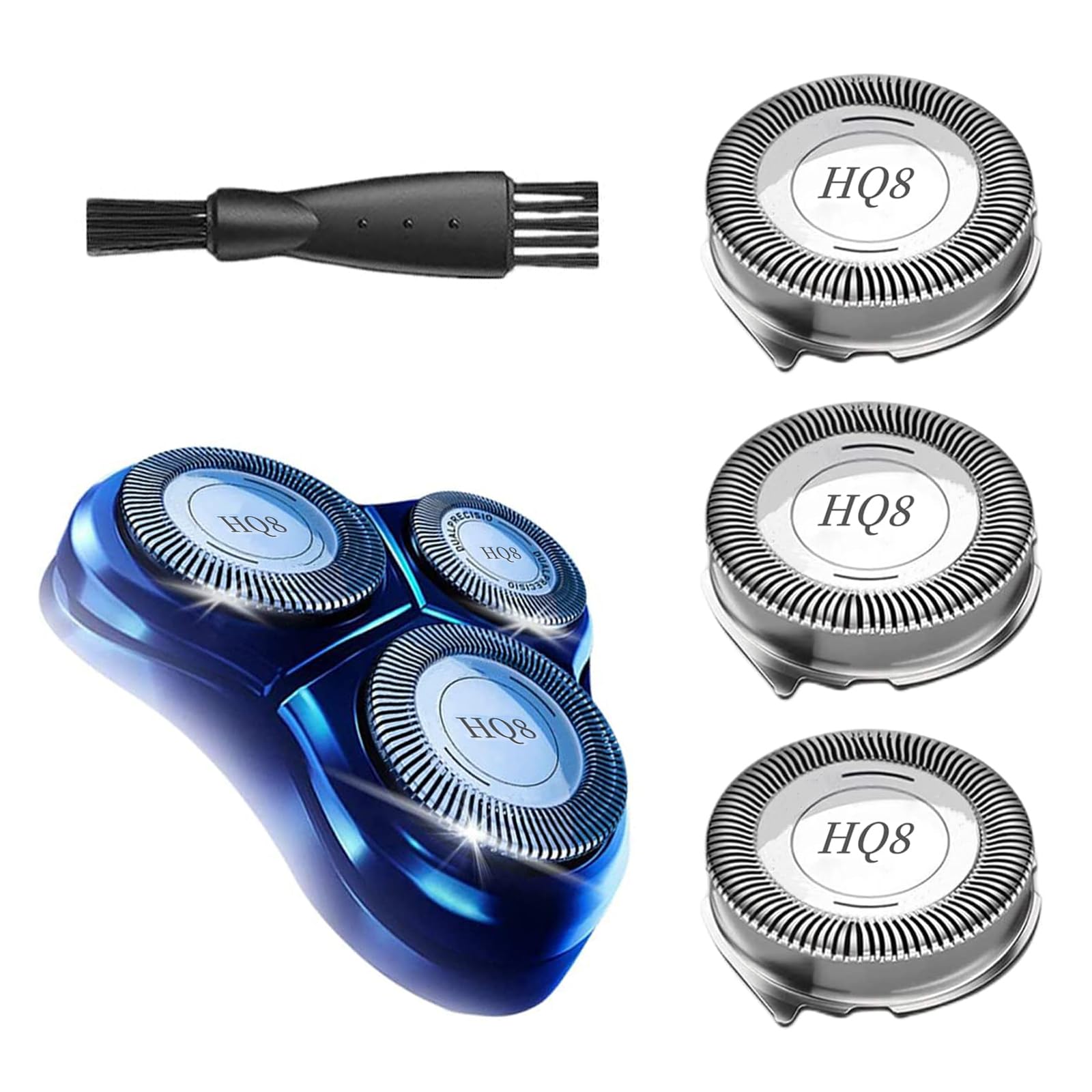 3 Pcs HQ8 Replacement Heads for Philips Norelco Aquatec