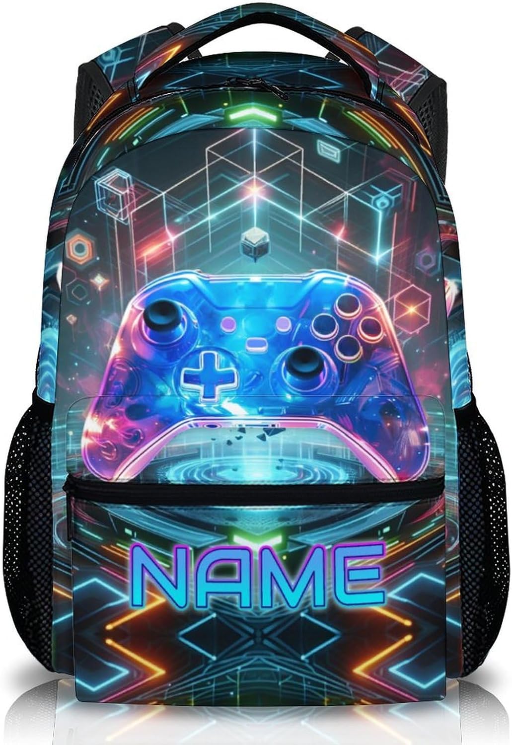 Kids Backpacks for Boys, 17" Back to School Gifts for Kids Children 8-12, Personalized Game Bookbag Supplies with Pockets for Preschool Elementary, Custom School Backpacks for Gaming Lovers