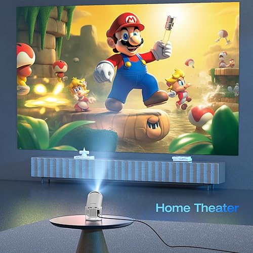 Miniatura 5 de Pantalla de proyector para exteriores, proyector portátil de 100 pulgadas y pantalla para cine en casa, pantalla panorámica de video 4K HD 169 para