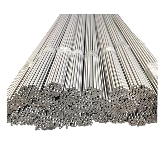 RISON-Titanium Pack of 5 Titanium Rod Grade 5, Solid Round Rod [Diameter 1mm - Ø 50mm] Titanium Alloy TC4, Solid Metal Bar, Round Material B348 Titanium Bar Rod (Diameter 8mm x 500mm Length)