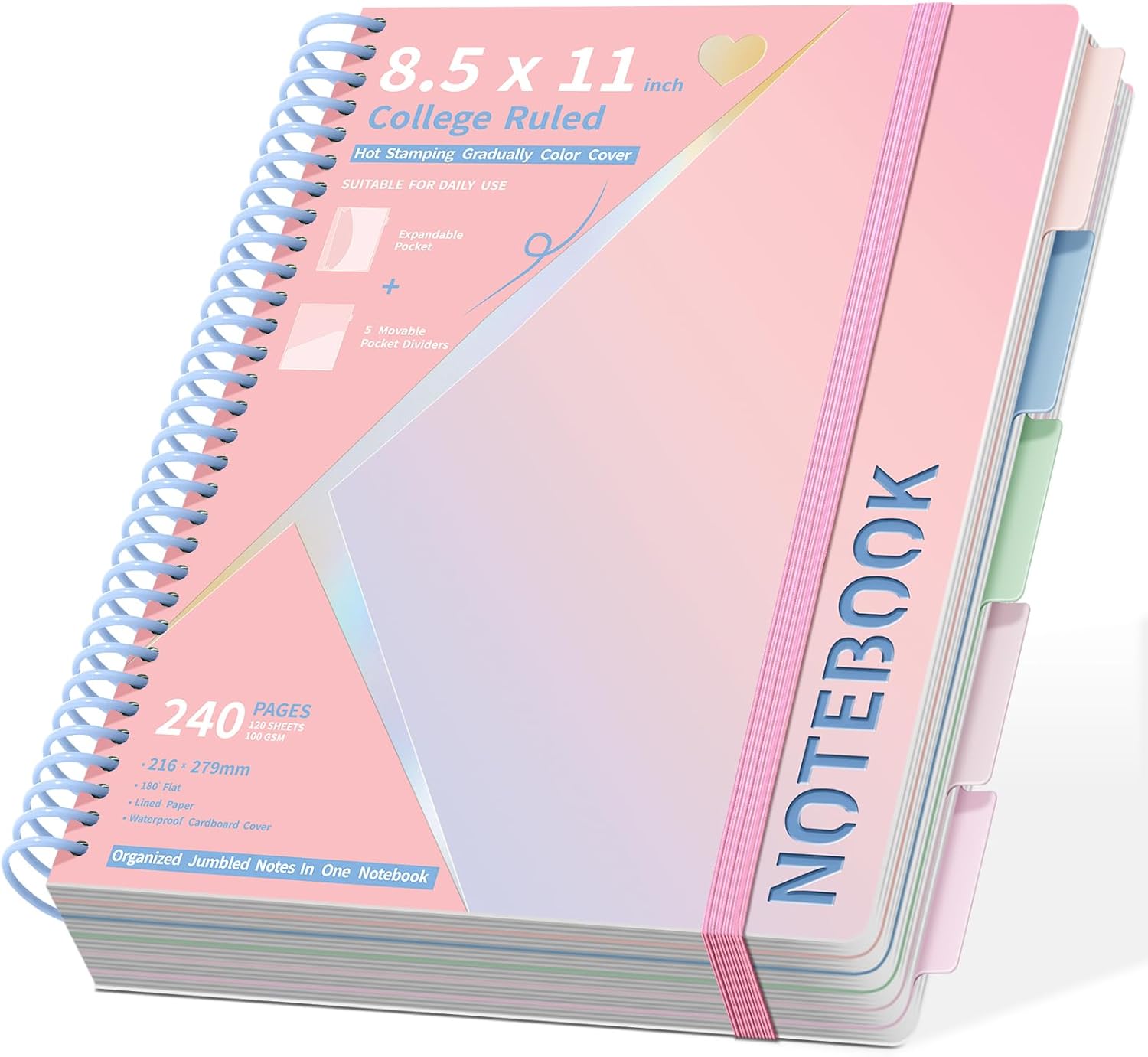 Amazon.com : Spiral Notebook 8.5
