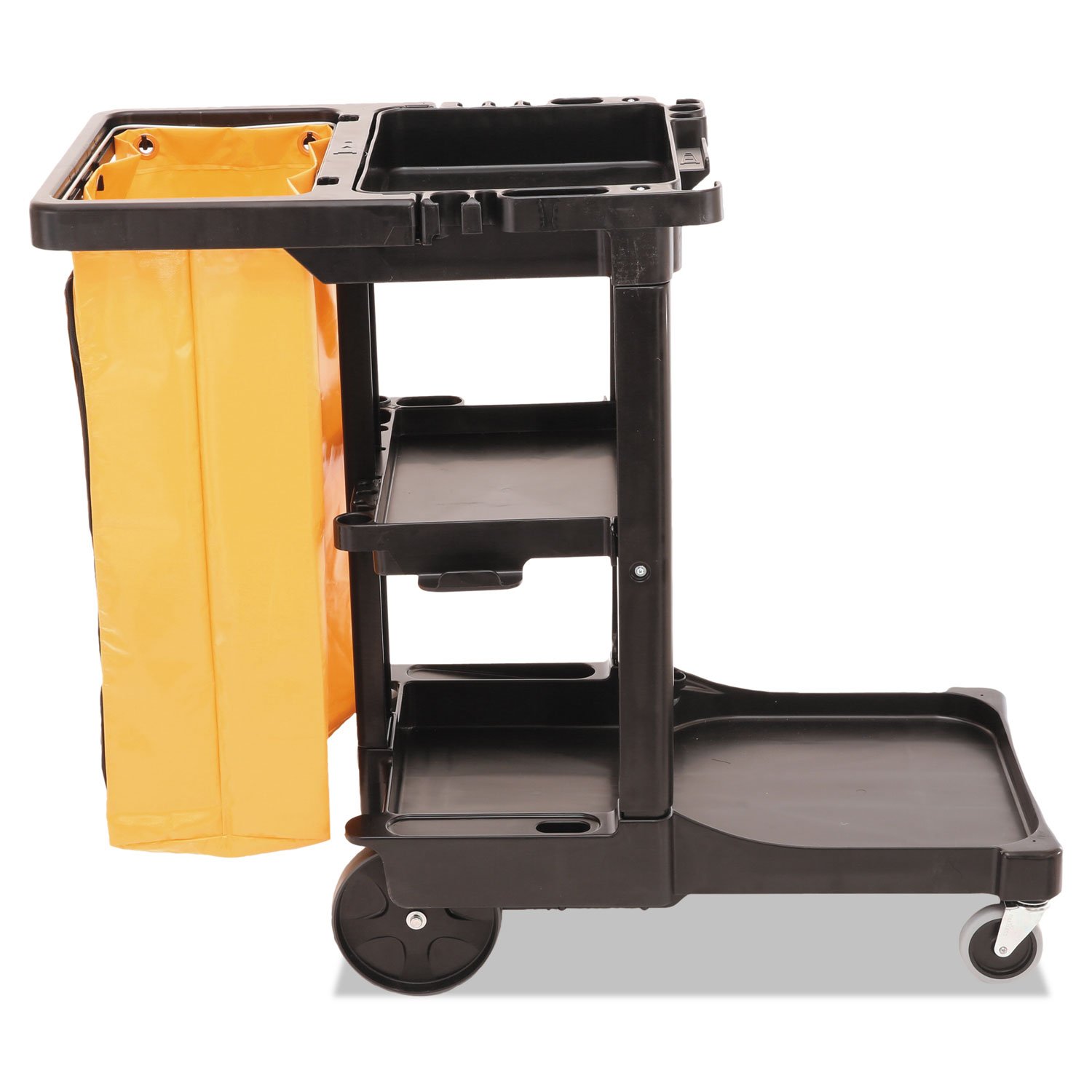 Rubbermaid Commercial Traditional Janitorial 3-Shelf Cart