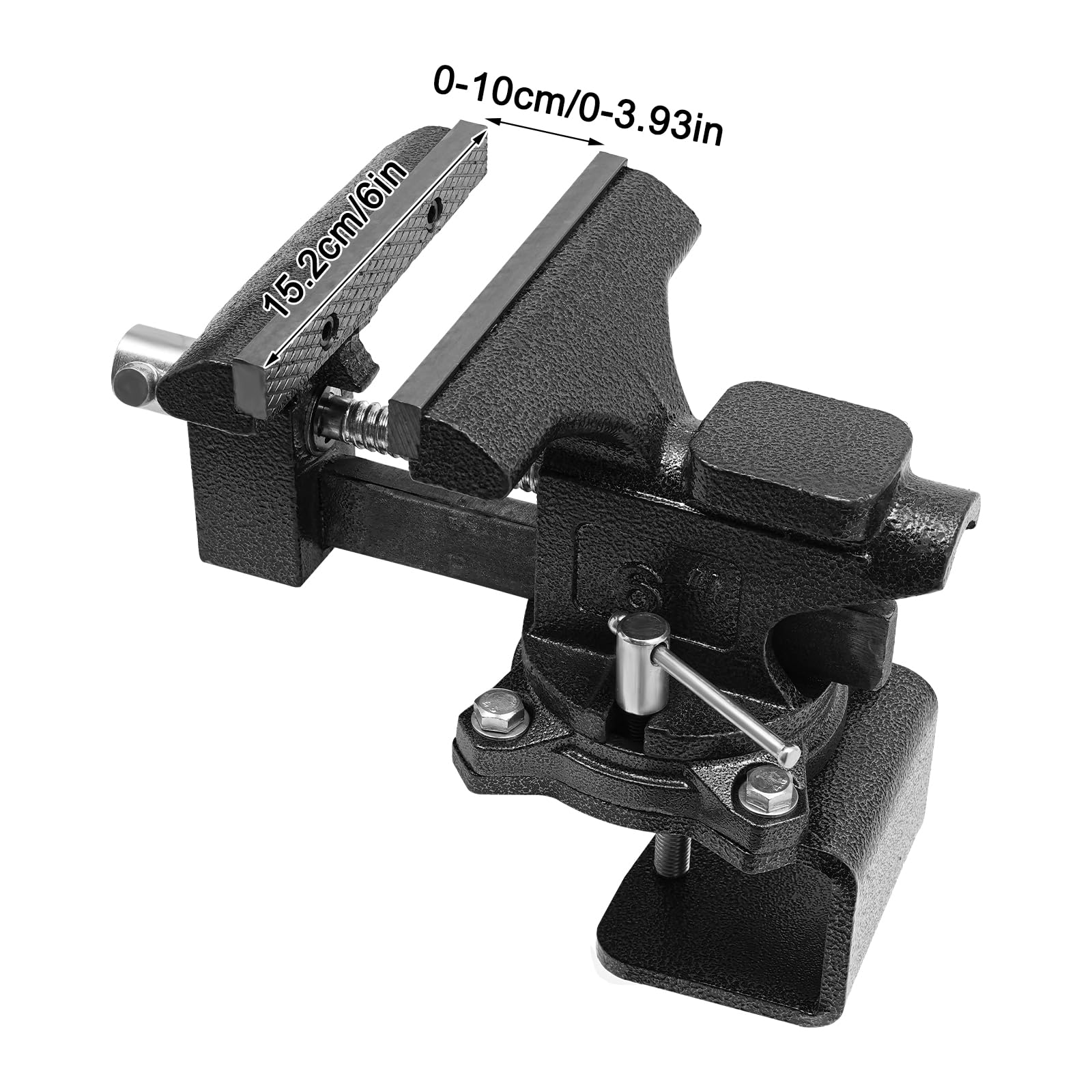 Étau de table rotatif à 270° - Ouverture de 115 mm - 2 en 1 - Multifonction - Pour le travail du bois