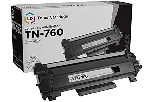 LD Compatible Toner Cartridge Replacement for Brother TN760 TN-760 TN 760 TN730 TN-730 (1-Black)