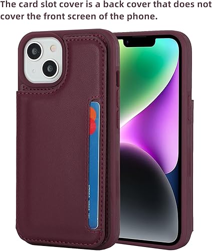 Miniatura 3 de iCoverCase Funda para iPhone 13 con tarjetero, iPhone 13 Funda tipo cartera para mujeres y hombres bloqueo RFID Funda protectora de piel sintética