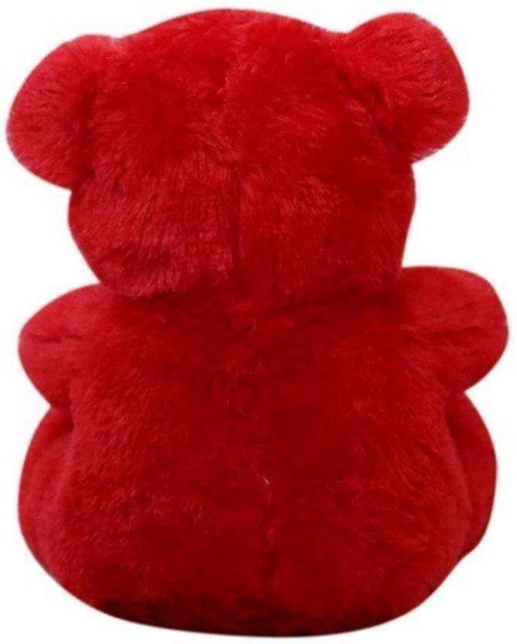 HUG 'n' FEEL SOFT TOYS Long Soft Lovable hugable Cute Giant Life Size Teddy Bear. (2feet, Red) 1