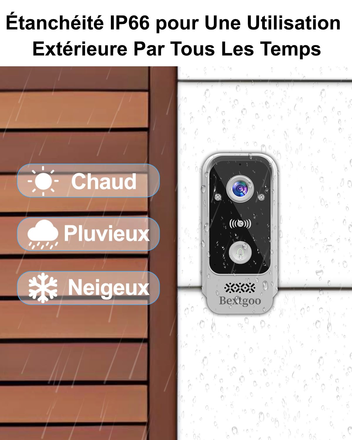 2K Visiophone Connecté Interphone Vidéo 2 Fils, Écran Tactile Couleur 7" | Déverrouillage à Distance, Détection AI, Audio Bidirectionnel, Vision Nocturne, Badges IC, Carte SD 64G Intégrée