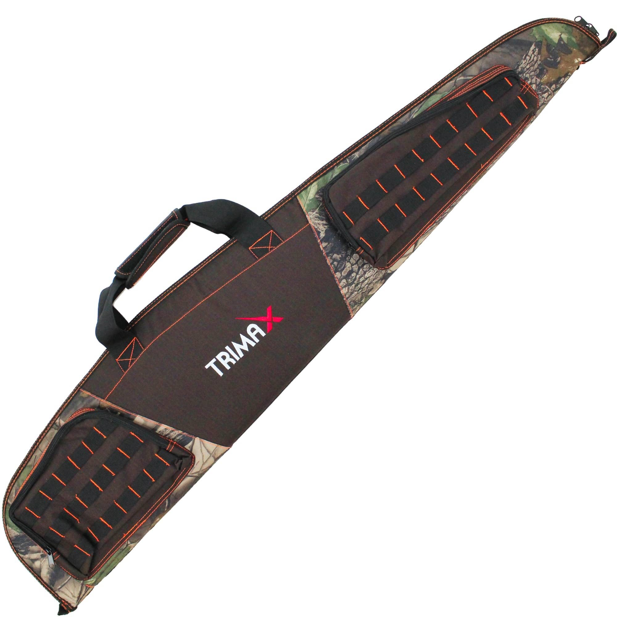 Trimax Funda JC108 Marrón para Carabina Rifle Escopeta Arma Larga 125 cm con Hueco Visor Acolchada