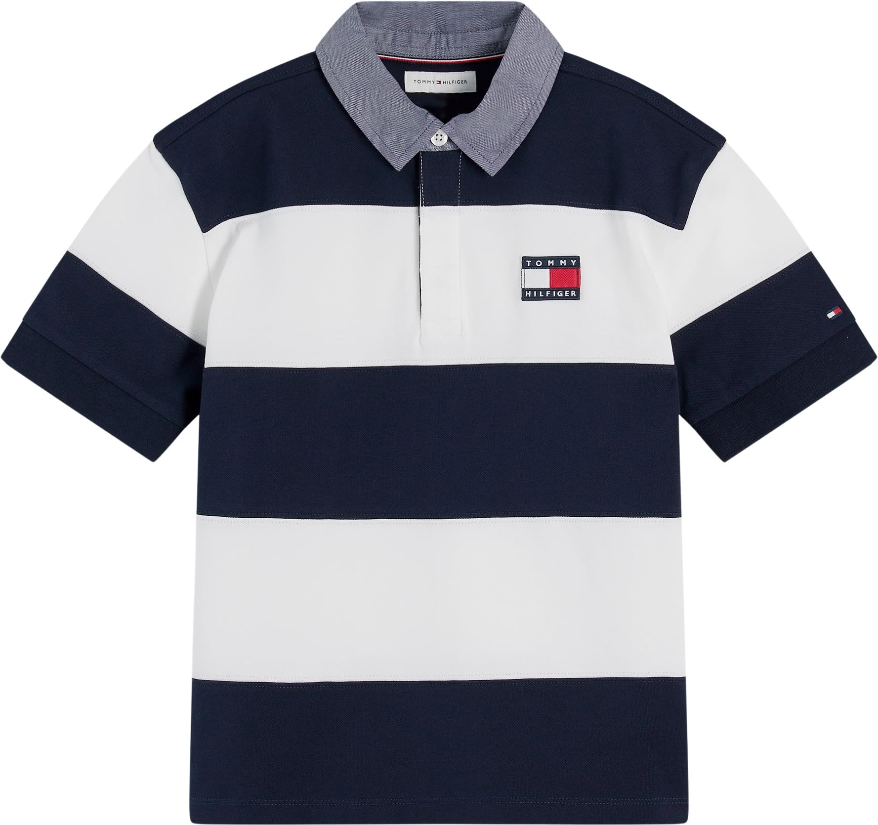 Tommy Hilfiger Jungen Contrast Collar Rugby Polo Ss Kb0kb10473 Andere Poloshirts