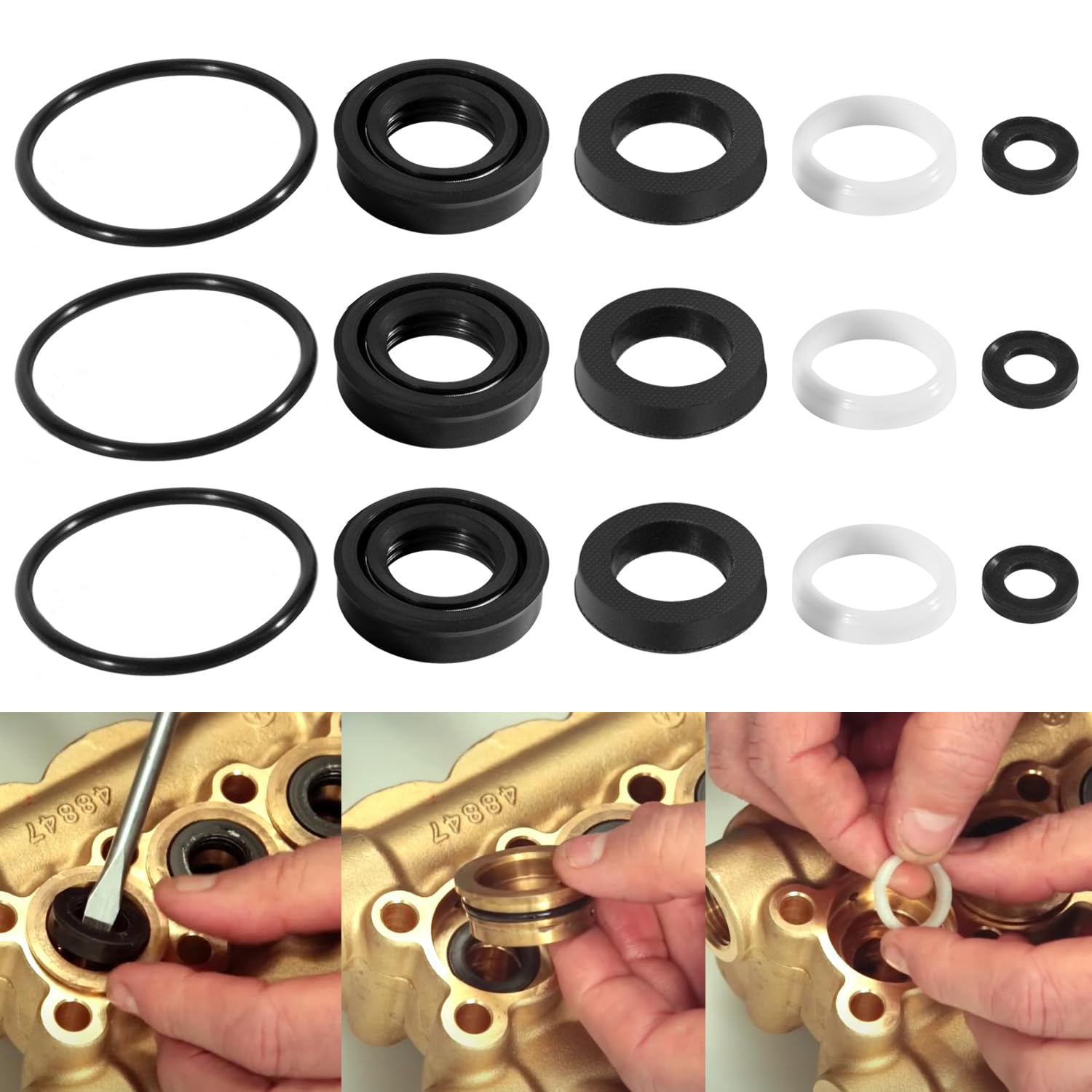 Amazon.com: 34262 Seal Kit for Cat Pump 66DX 6DX Pressure Washer