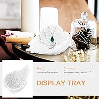 Vista 3 de Zerodeko Bandeja de joyería de ala de ángel, aretes de baratija, anillo de almacenamiento de dulces, chocolates de caramelo, soporte para llaves