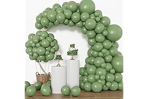 RUBFAC Olive Green Balloon Garland Kit