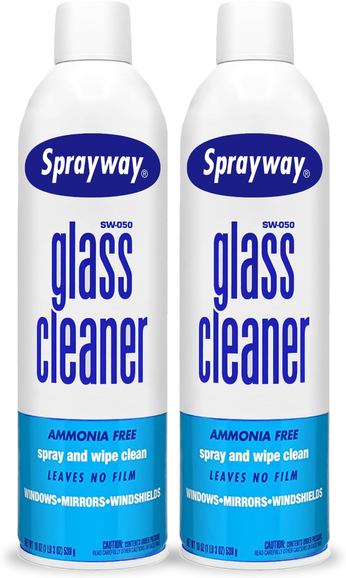 Sprayway Glass Cleaner with Foaming Spray for a Streak-Free Shine for Home and Automotive Use, 19 Fl Oz. (2 Pack)