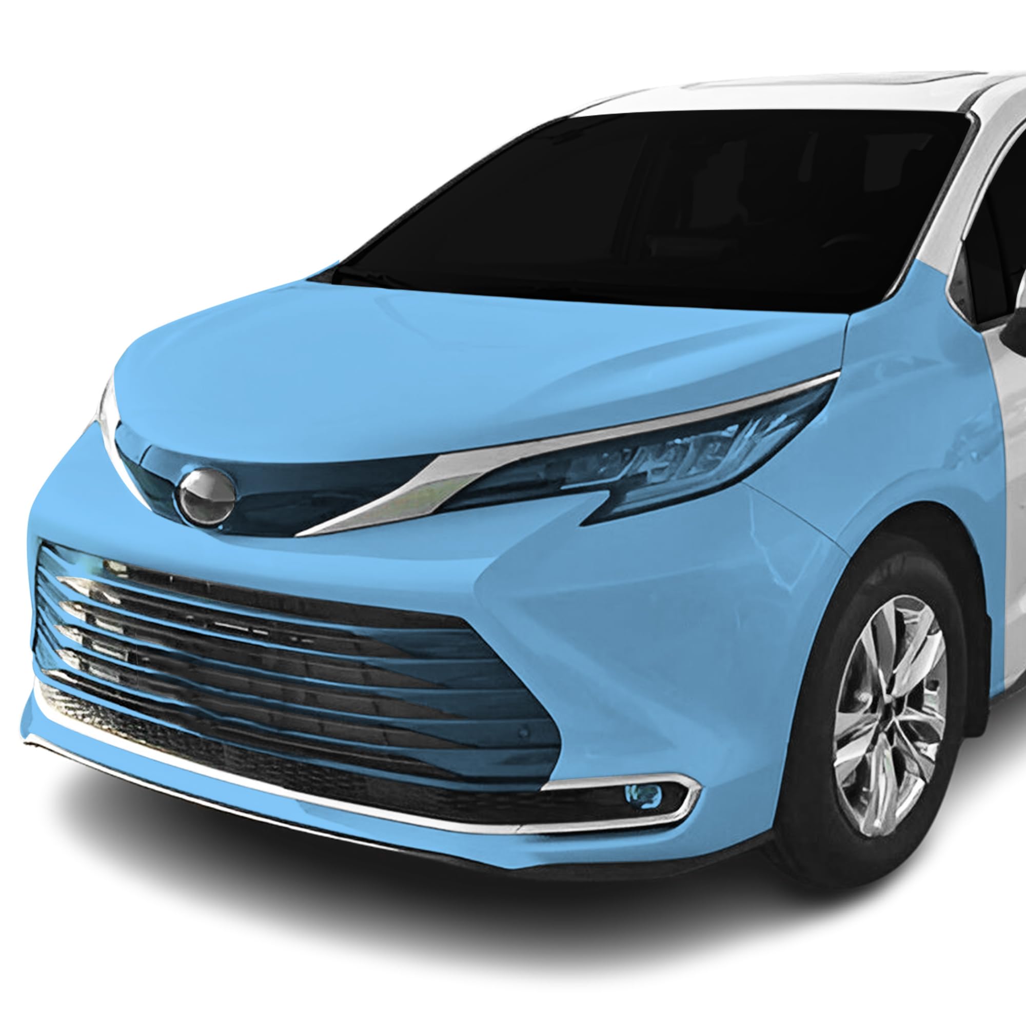 BOGAR TECH DESIGNS for Toyota Sienna (LE & XLE & Limited & Platinum) 2021+ Front Middle and Front Sides Premium Paint Protection PPF Film Kit Cover, Clear Bra