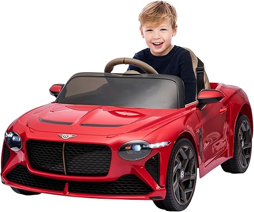 Miniatura 8 de 12V Licensed Bentley Mulsanne Ride on Car, Kids Battery Powered Electric Vehicle Toy wParent Remote Control, 3 Speeds,USB, MP3, Bluetooth, LED