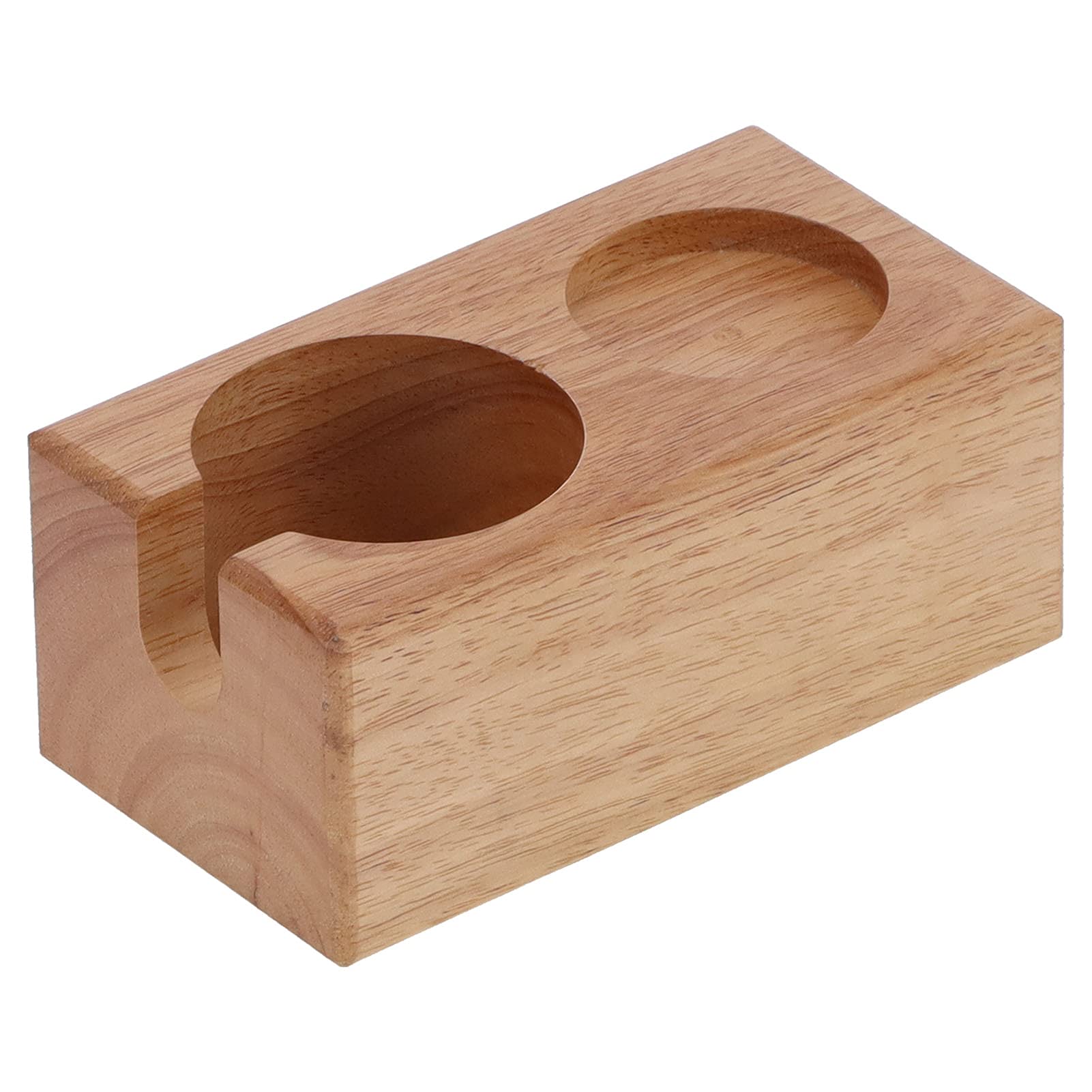 Porte-filtre à café en bois pour stabiliser le tassage de l'expresso et protéger la cuisine