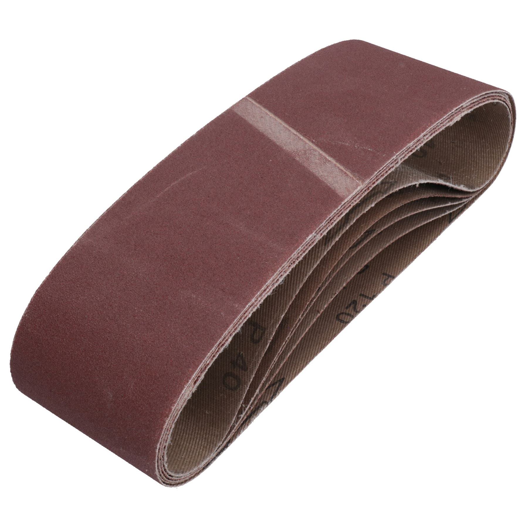 Ab Tools 75Mm X 533Mm Mixed Grit 40-120 Abrasive Sanding Belt Sander Discs 5 Pack