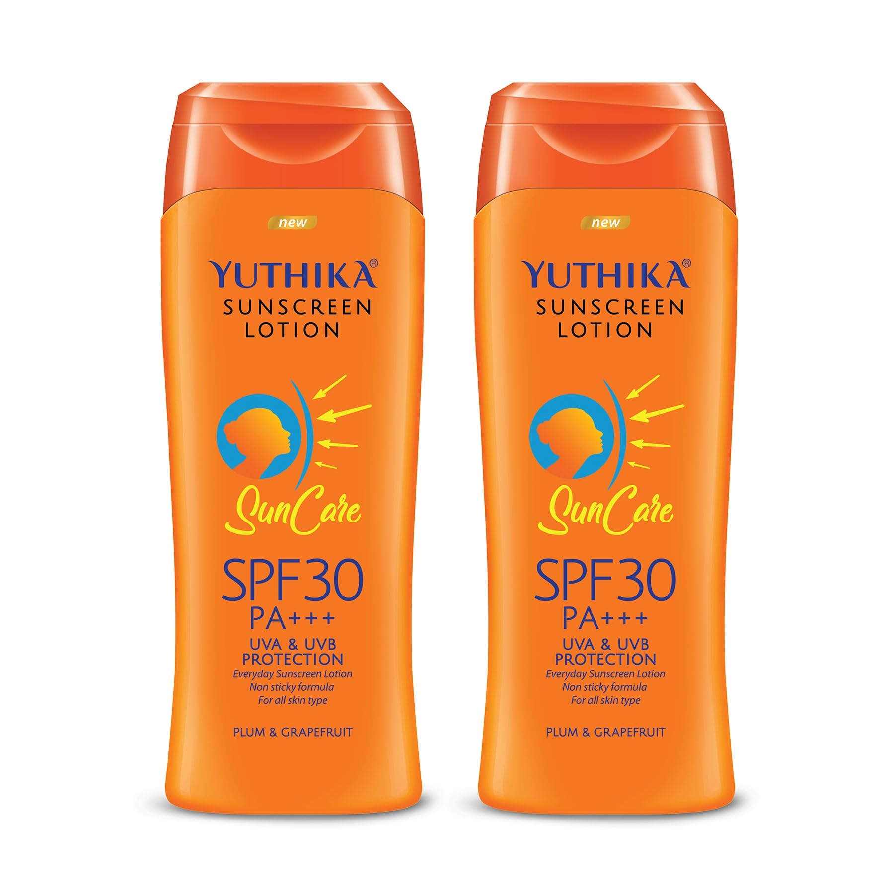 Yuthika Sunscreen Lotion SPF 30 PA+++ with UVA & UVB Protection, Sunscreen for Women and Men, Sun Cream for All Skin Types - 100ml (Pack of 2)-image-49