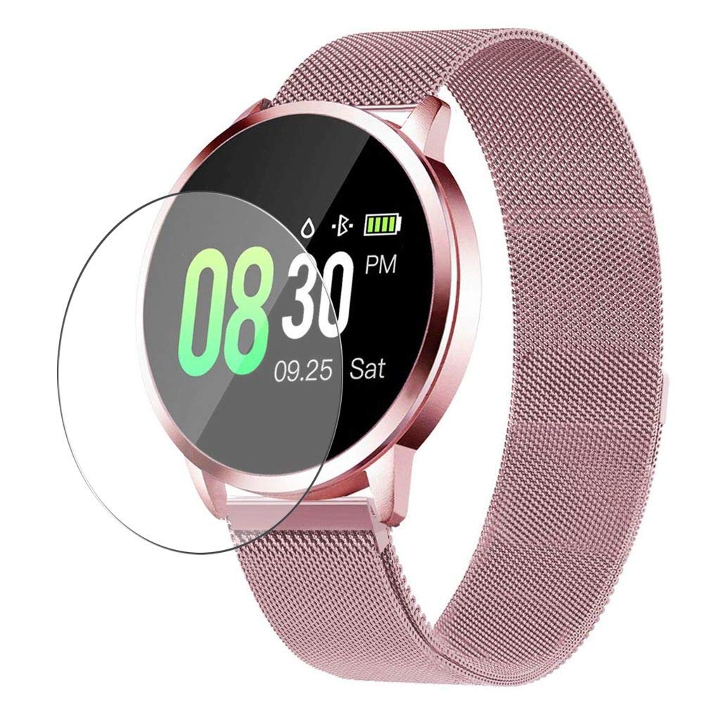 Vaxson 3-Pack Screen Protector, compatible with Adsvtech 0.95" Q8 SmartWatch, TPU Guard Film Protectors [ NOT Tempered Glass ]