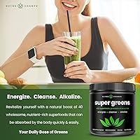 Vista 8 de NutraChamps Paquete de polvo Super Greens y polvo antioxidante Super Greens