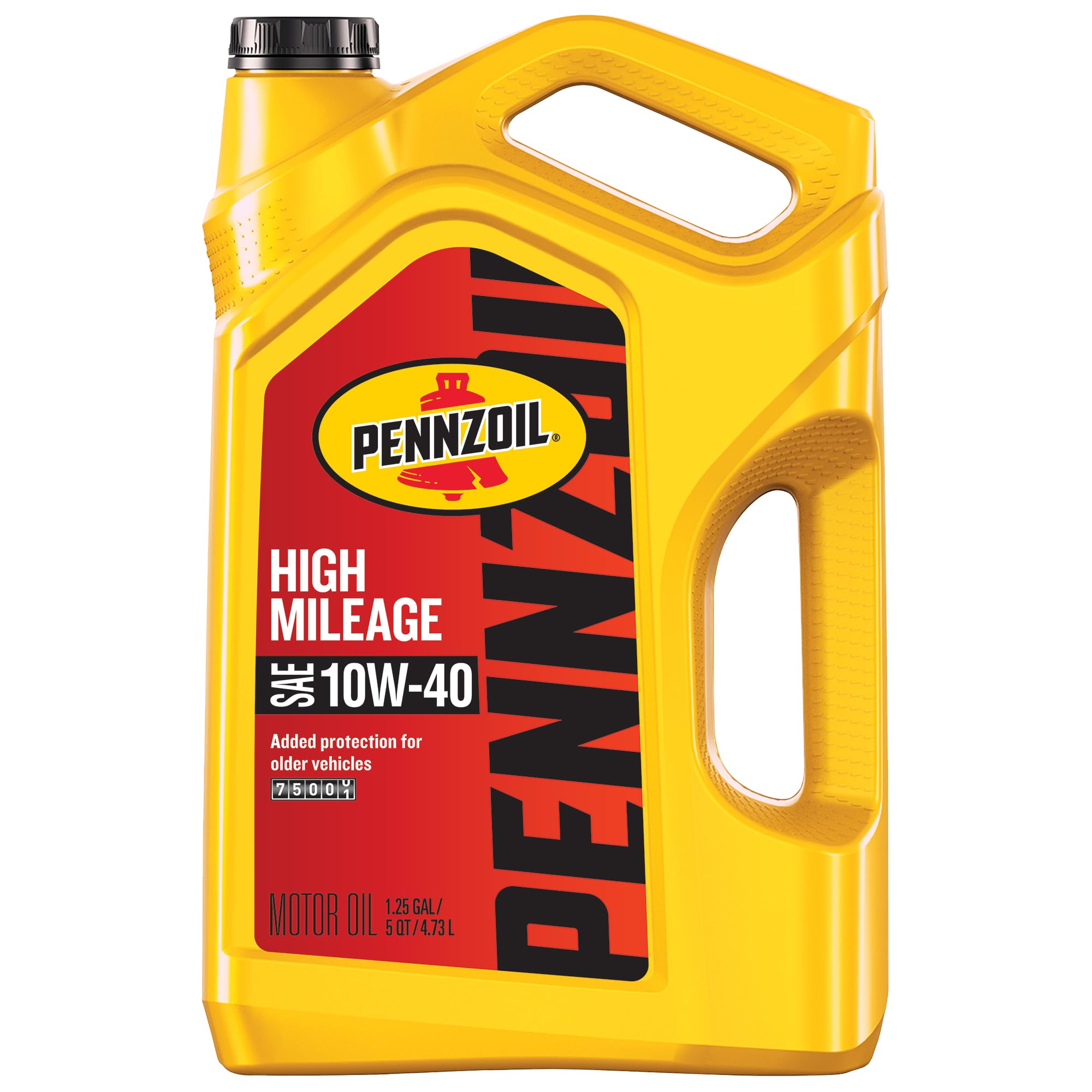 PennzoilHigh Mileage 10W-40 Motor Oil, 5 Quart