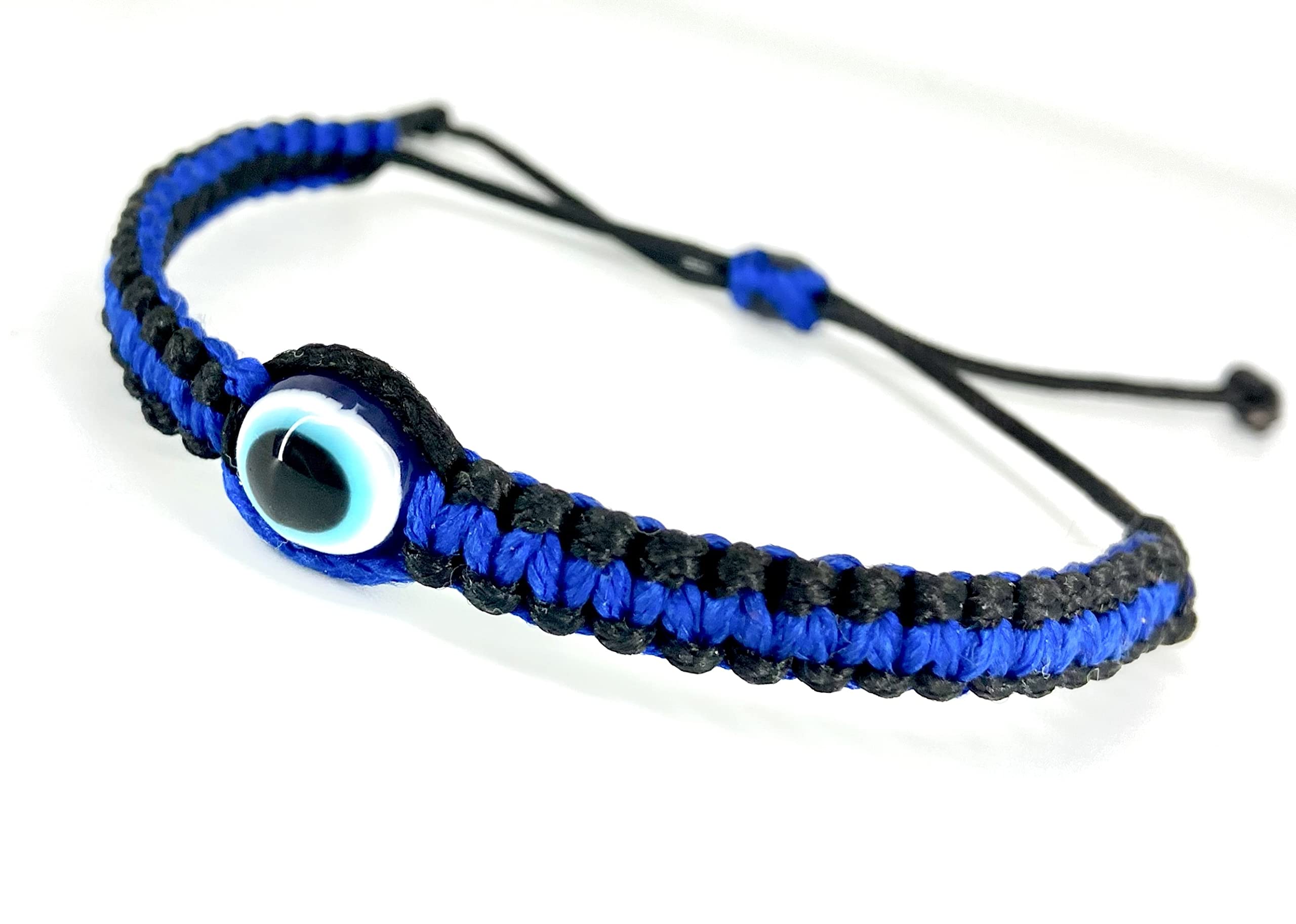 DICHKAU Evil Eye Bracelet Blue and Black Colour Combination Bracelet For Women Men Boys Girls Kids For All Age, Unisex Bracelet Evil Eye (B0BQJKZQYY) Amazon Price History, Amazon Price Tracker