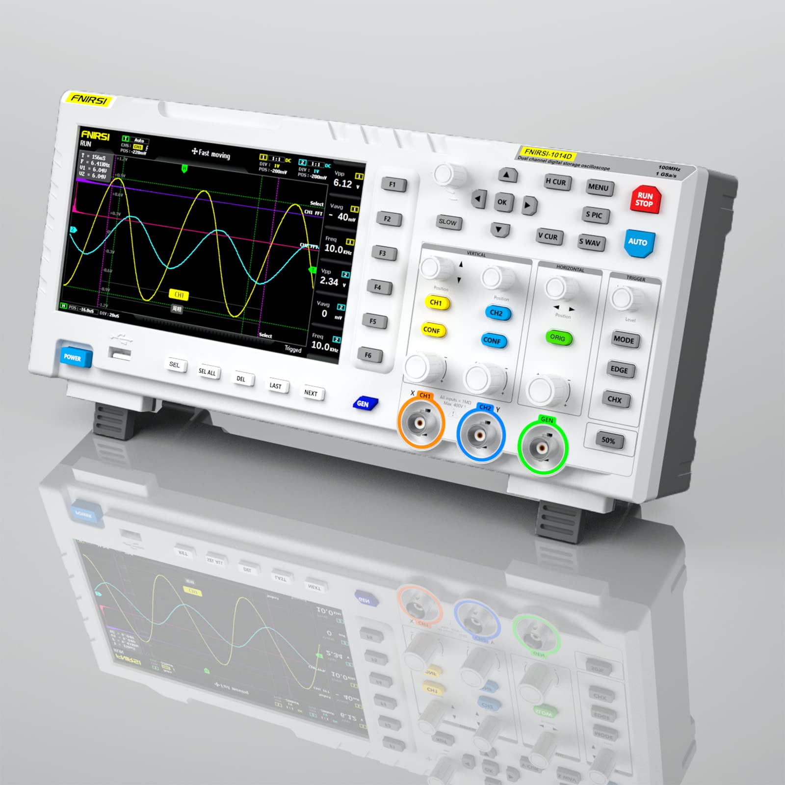 Buy FNIRSI 1014D Oscilloscope 2 in 1 Digital Oscilloscope DDS Signal