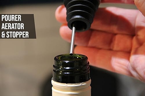 Miniatura 4 de Happy Hour Vertedor de vino de tortuga marina, estándar, acabado de peltre