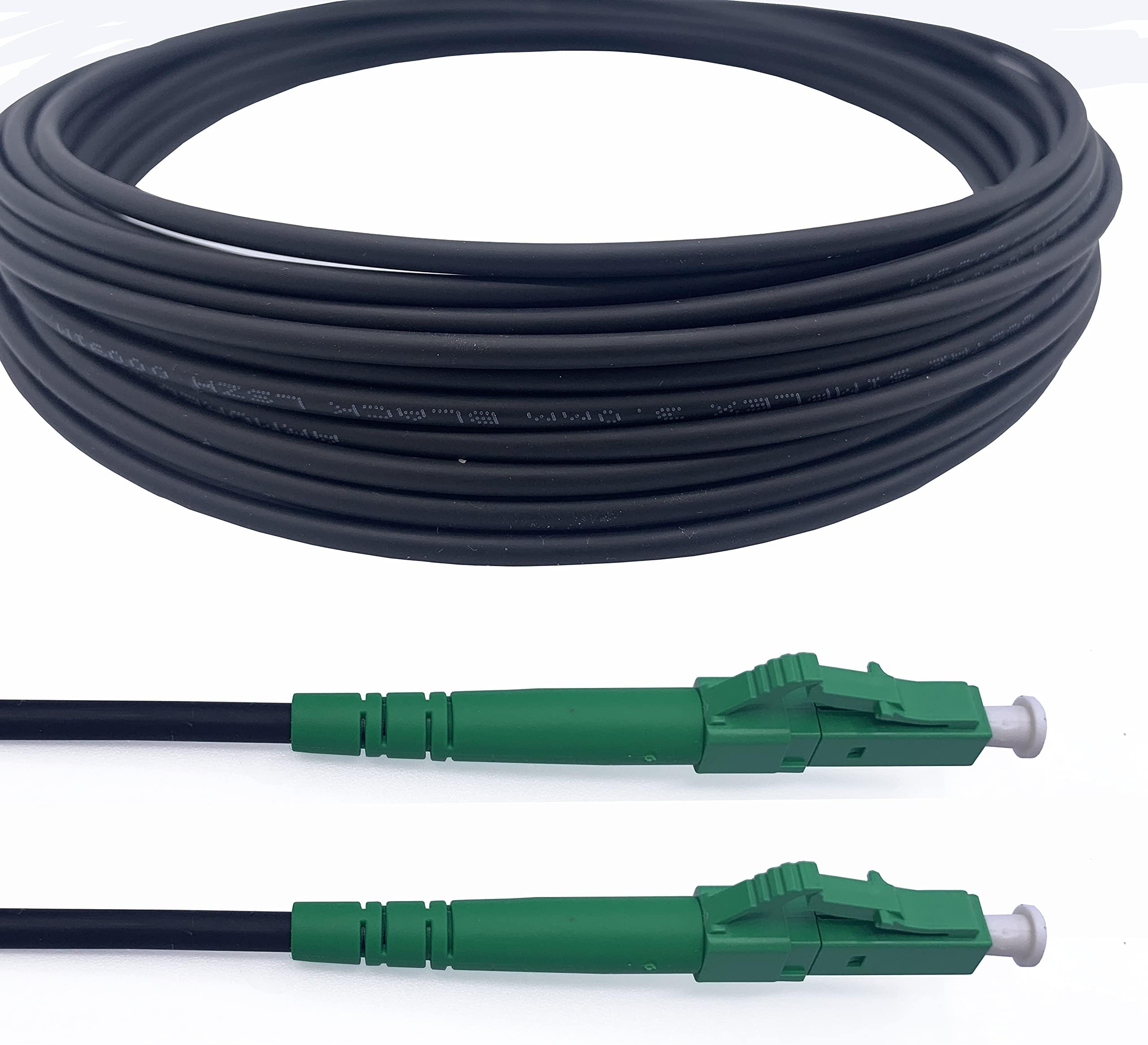 Elfcam® - Câble à Fibre Optique en Acier Blinde LC/APC à LC/APC Simplex ...