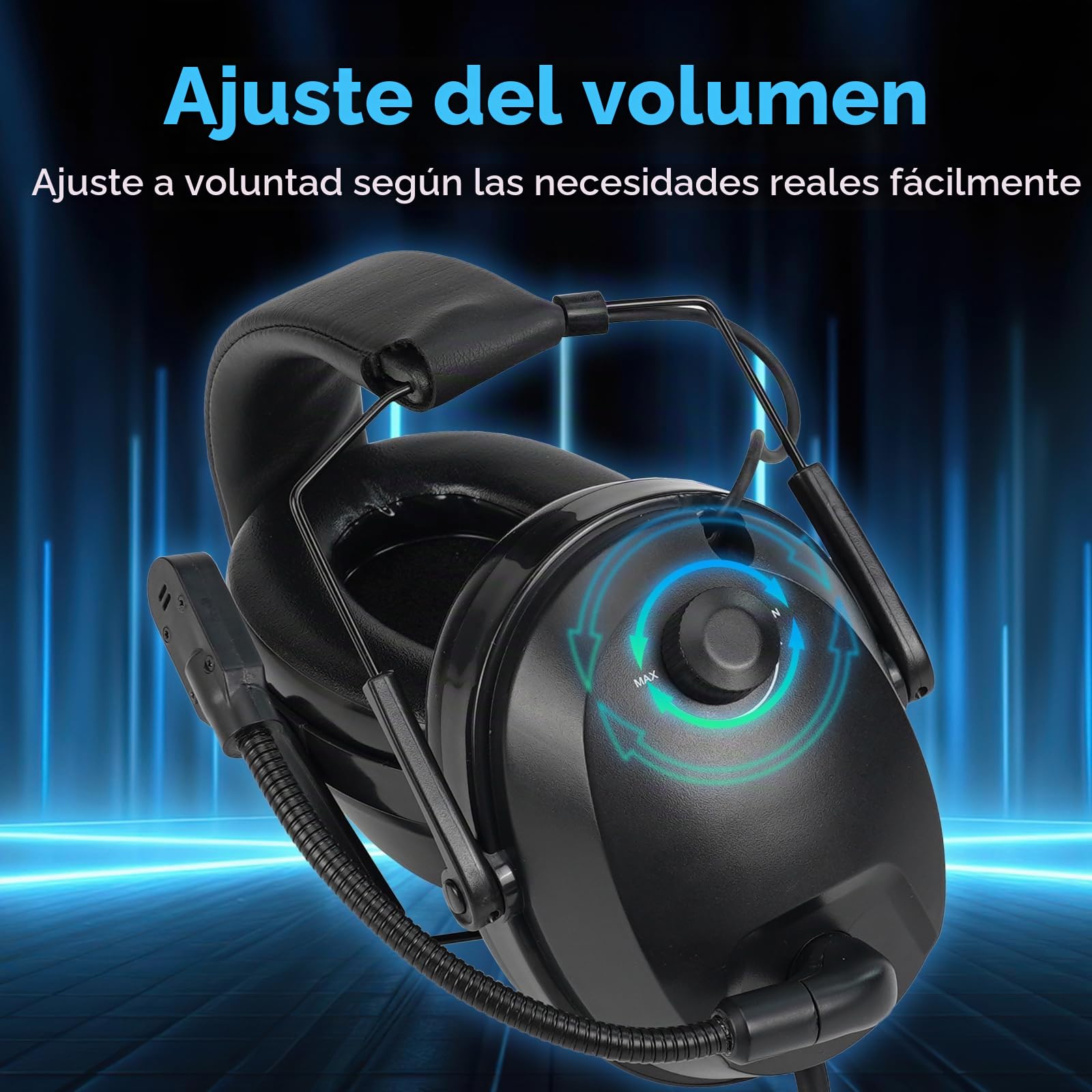 Retevis Auriculares Walkie Talkie con Cancelación De Ruido, Pinganillo De Radio De 2 Vías, Control De Volumen, Auricular De Radio Compatible con Baofeng UV5R RT24 RT27 RT5R RT86 (1 Paquete)