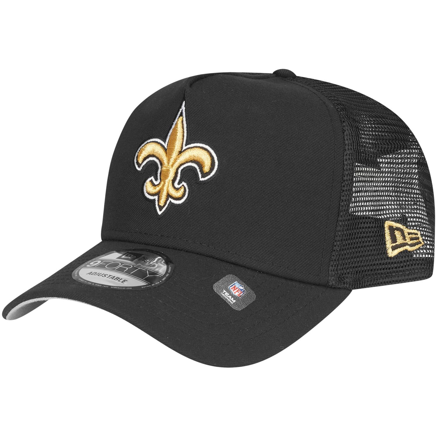 New Era A-Frame Snapback Trucker Cap - New Orleans Saints - One Size