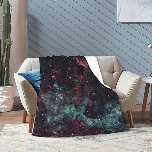 Miniatura 9 de Manta de forro polar Galaxy ultra suave y acogedora manta decorativa de franela para el hogar, cama, sofá, silla, viajes, 80 x 60 pulgadas