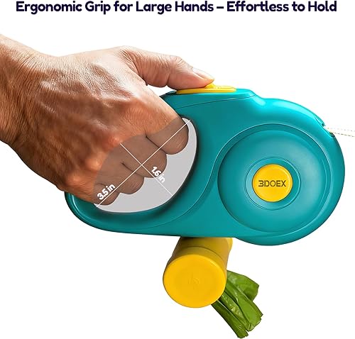 Miniatura 2 de Correa retráctil para perros pequeños y medianos de 10 pies, cuerda de nailon resistente con dispensador de bolsas de excrementos, mosquetón a