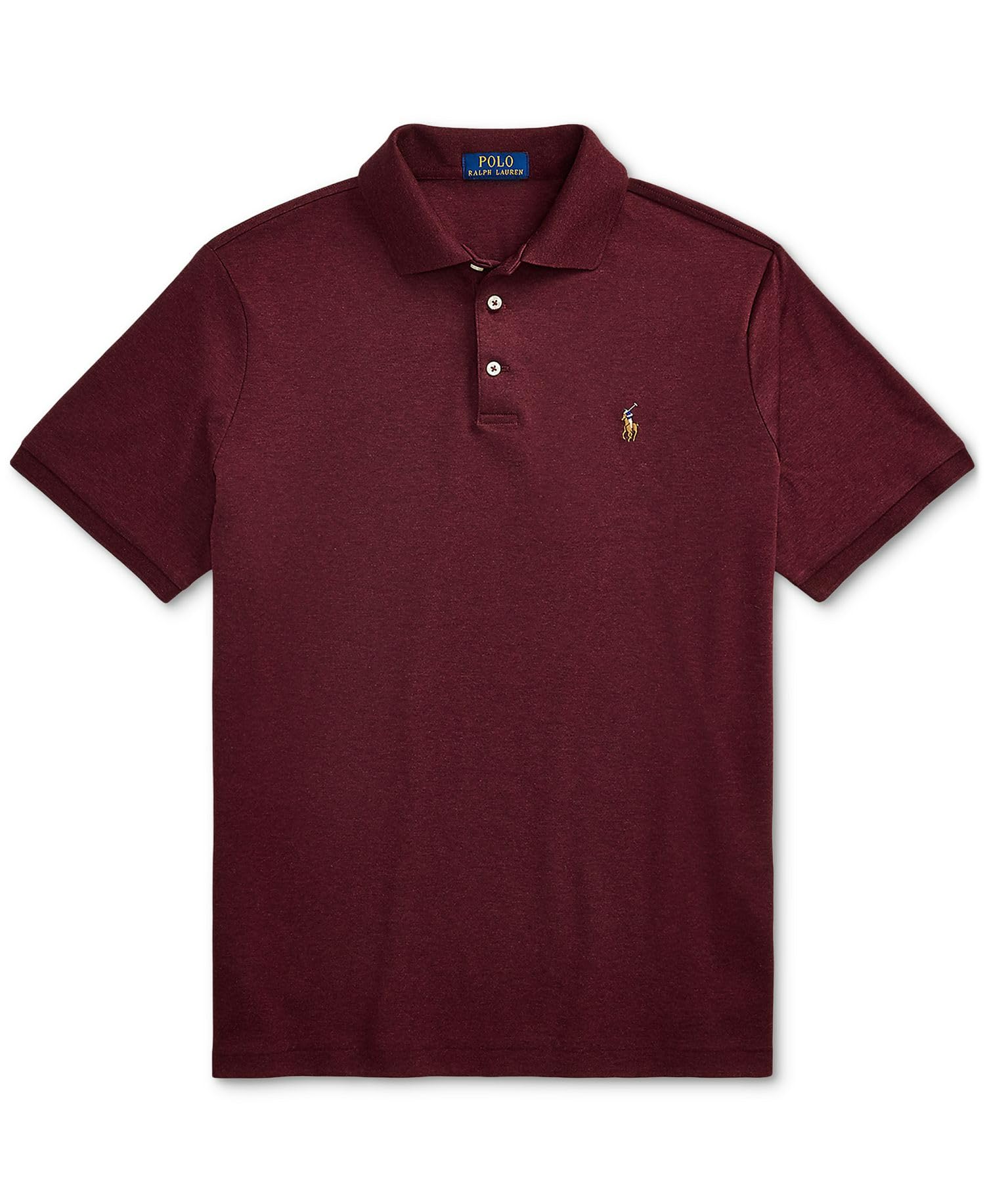 POLO RALPH LAUREN Men's New Classic Fit Polo Shirt Large Spring Wine