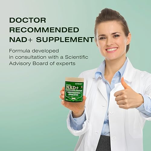 Miniatura 5 de NAD+ nicotinamida ribósido 900 mg con resveratrol y quercetina, suplemento liposomal, 80 cápsulas, 4 botellas, apoya la energía celular, el