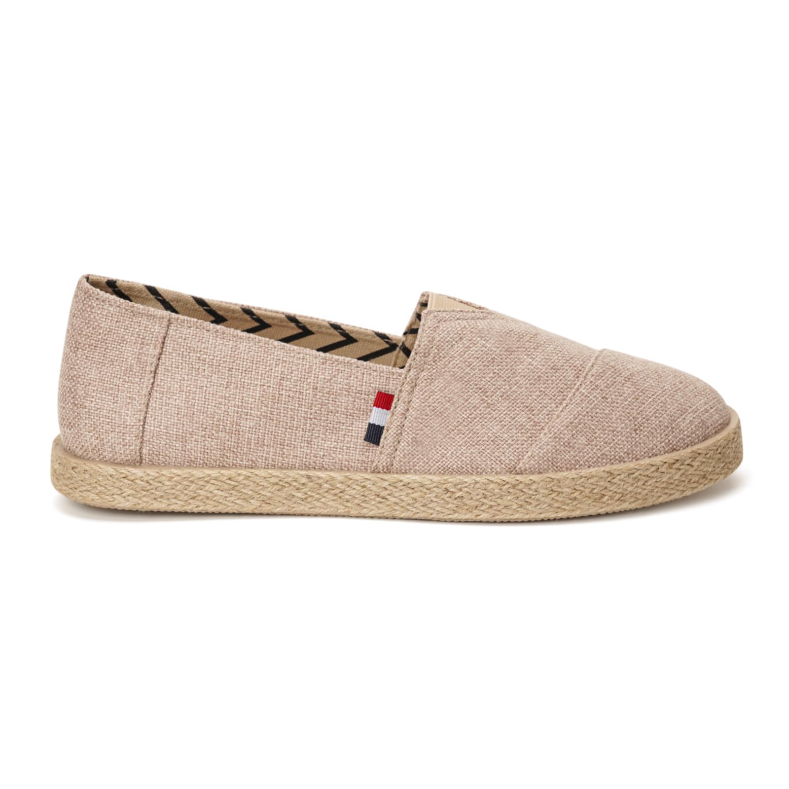GLAMORA Espadrilles Homme Toile Respirante Chaussures Été Slip-on Légères Confortables Semelle Corde Style Espadrille Antidérapante Chaussures Homme Décontractées Ville Plage Vacances