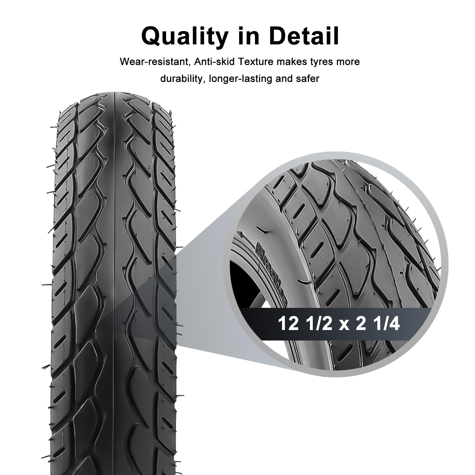 Pour Roues De Rechange, 30,5 Cm, Chambre à Air En Caoutchouc Noir, 280 X 65-203, Pneu épais Et Chambre à Air Pour Poussette (chambre à Air