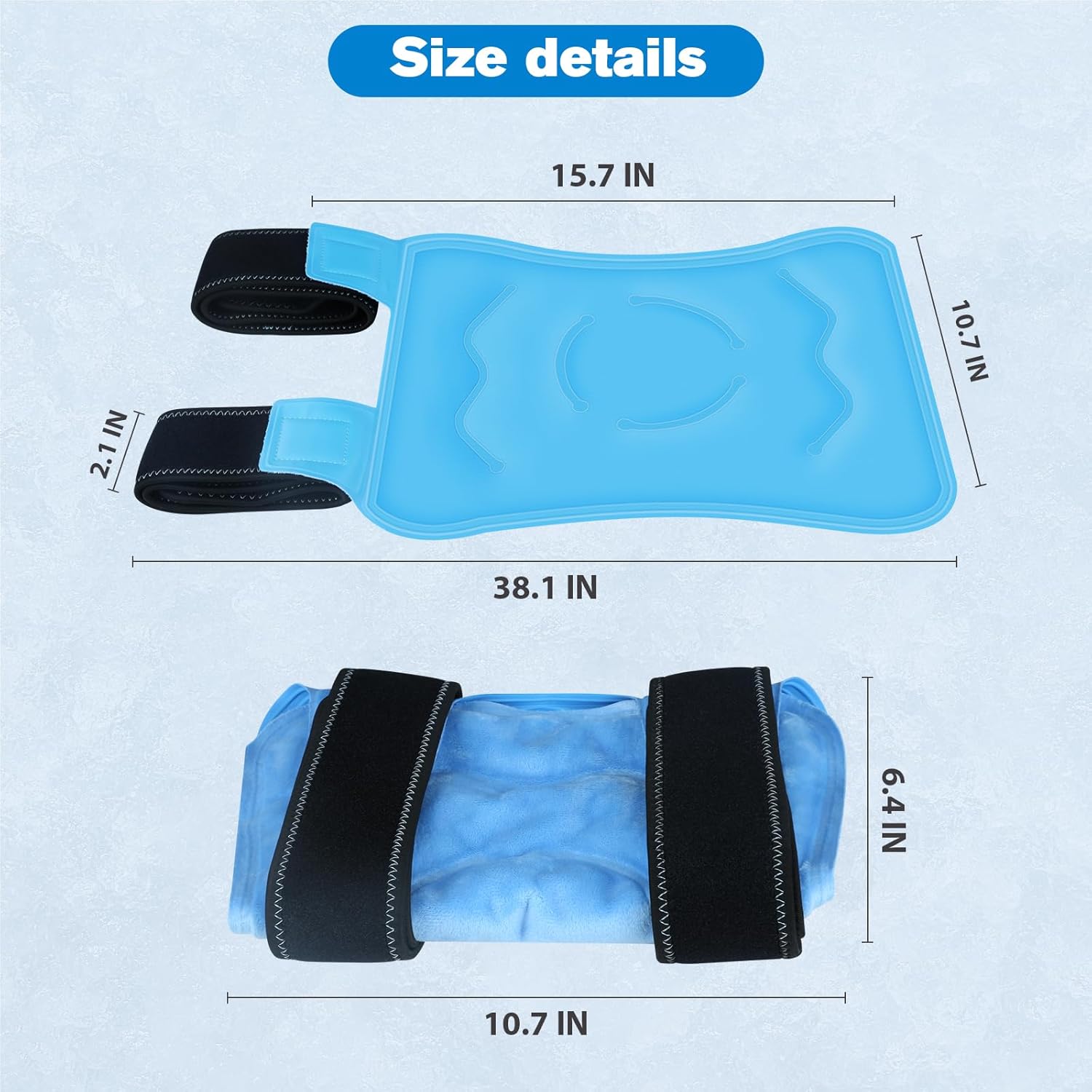 Ice Pack for Knee Pain Relief – Reusable Knee Ice Pack Wrap with Strap, Leakproof Gel Cold Compress for Injuries, Surgery, Arthritis, Meniscus Tear, ACL, Shoulder & Leg... 7 Ice Pack for Knee Pain Relief – Reusable Knee Ice Pack Wrap with Strap, Leakproof Gel Cold Compress for Injuries, Surgery, Arthritis, Meniscus Tear, ACL, Shoulder & Leg... - Image 5