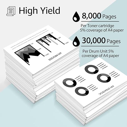 Miniatura 2 de greencycle (1 tóner, 1 tóner TN850 de tambor y DR820 juego de unidad de tambor compatible con Brother DCP-L5500DN L5600DN L5650DN HL-L6200DW