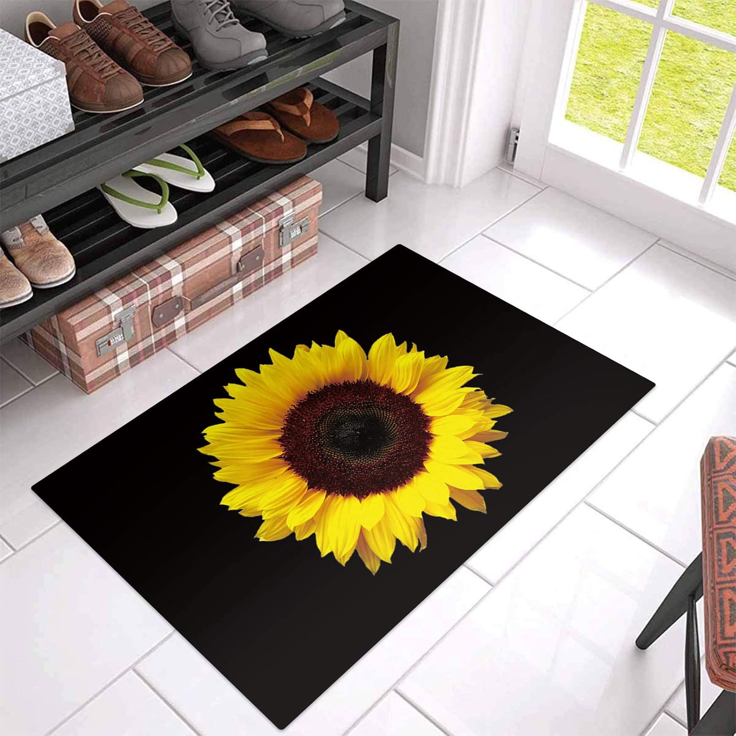Front Door Mat Entrance Doormats Farmhouse Blossom
