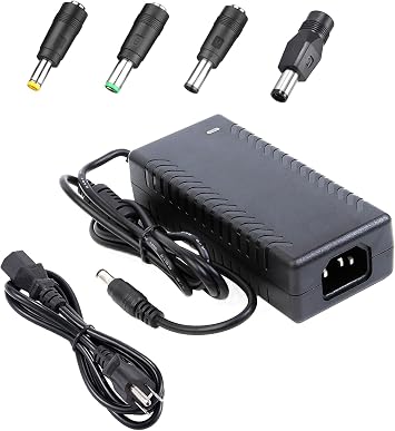 COOLM 48V 60W Power Supply Adapter 1.25A Charger 5.5x2.5mm DC for Swann NVR, PoE Switch Injectors POE-8-48v60w GPOE-4A-48v48w PS-48v60w POE-8, 48 Volt 60 Watt 1.25 Amp | with 4 DC Plug tips, 48 Volt 60 Watt 1.25 Amp, 1.25A Charger 5.5x2.5mm DC, for POE-8-48v60w GPOE-4A-48v48w PS-48v60w POE-8