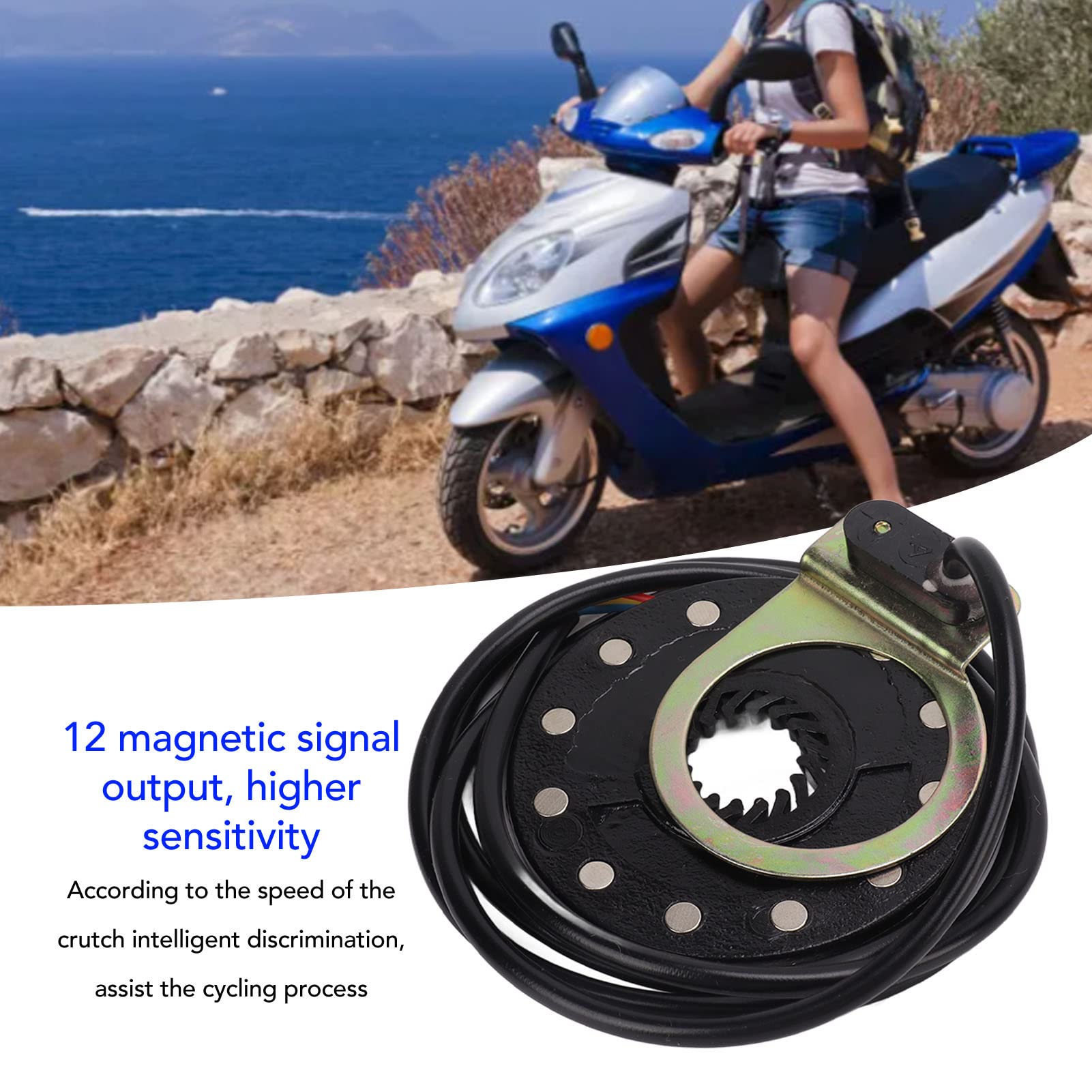 Bike Power Pedal Assist Sensor , Hoge gevoeligheid Retrofit accessoires Elektrische fiets Pulse Boost sensor Batterij behouden voor reparatie