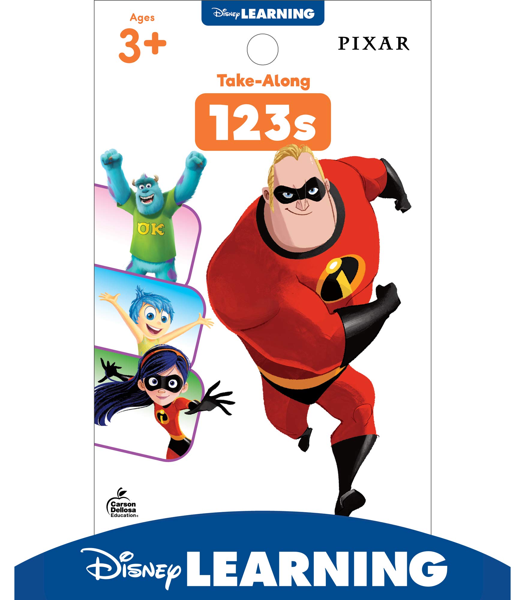 Disney Learning Take-Along 123s Preschool Math Workbook, The Incredibles PreK & Kindergarten Math Activity Book for Kids Ages 3+, Counting, Tracing Numbers, Mazes, and More (My Take-Along Tablet)