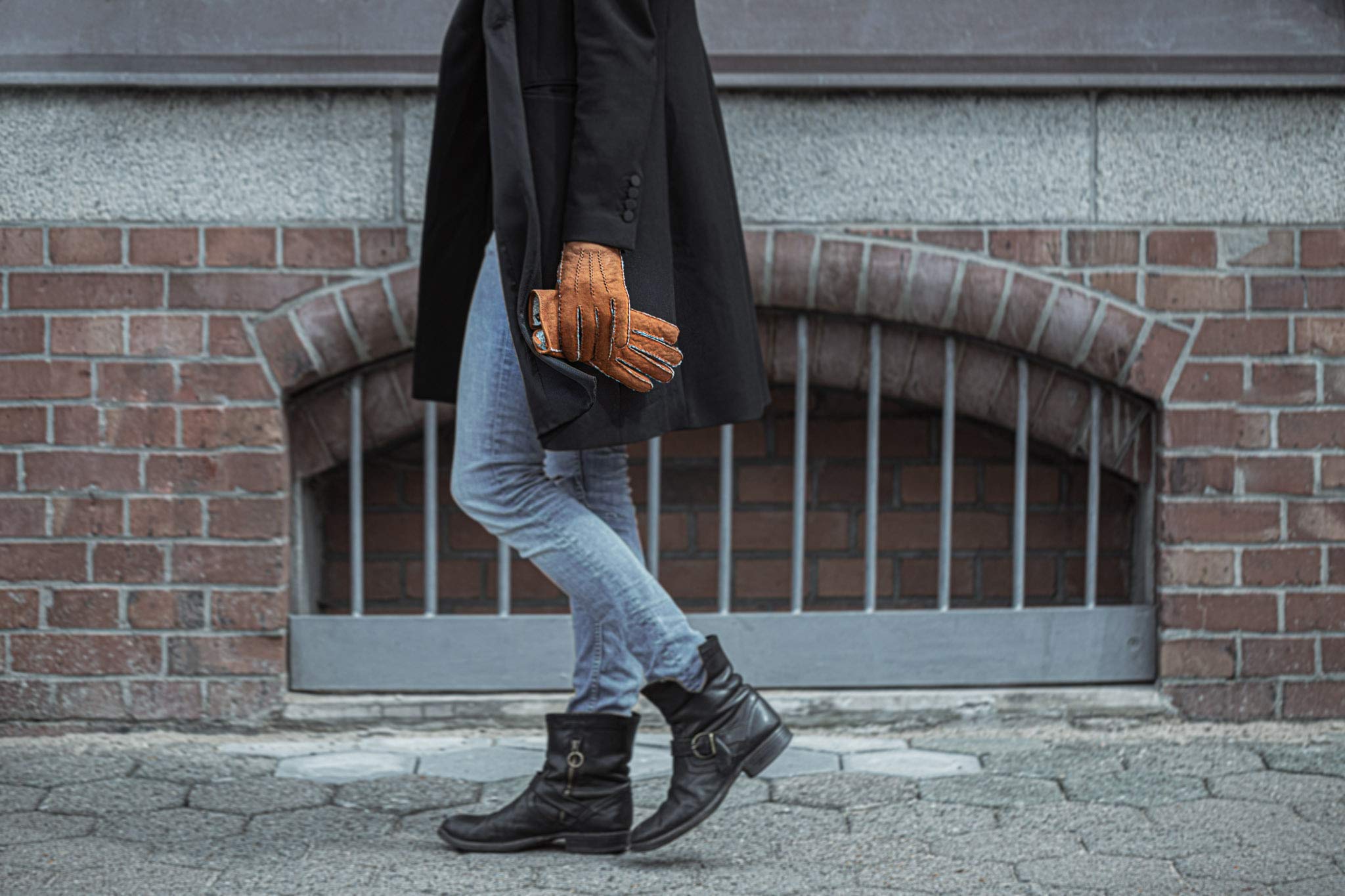 EEM gants en cuir pour femme, cuir d'agneau doux de Nouvelle-Zélande, fourrure douillette, cousus à la main