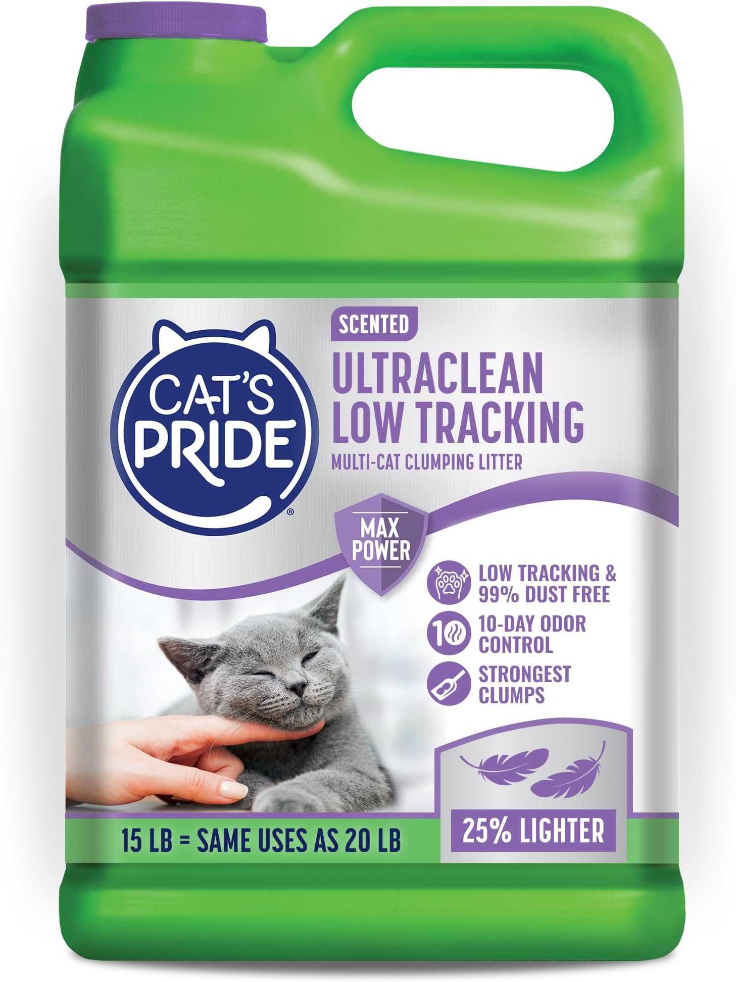 Max Power UltraClean Low Tracking Multi-Cat Clumping Litter 15 Pounds