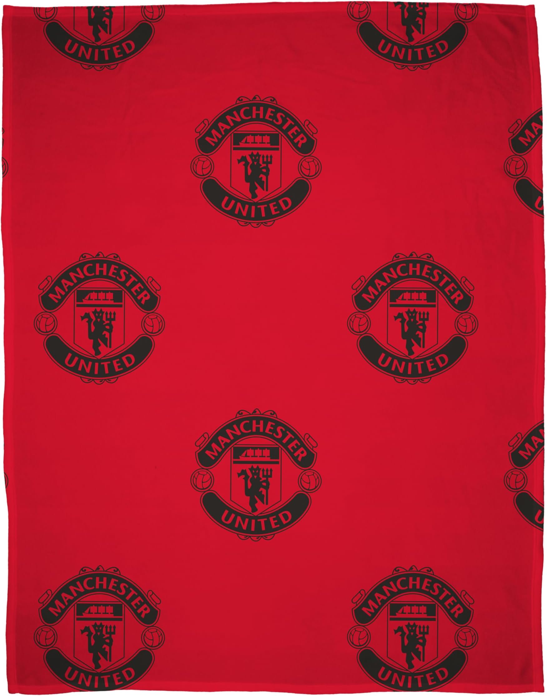 FC Official Fleece Throw Blanket | Super Soft, Football Crest Design | Warm Super Soft Feel Red Throw | Perfect for Home, Bedroom, Sleepovers & Camping