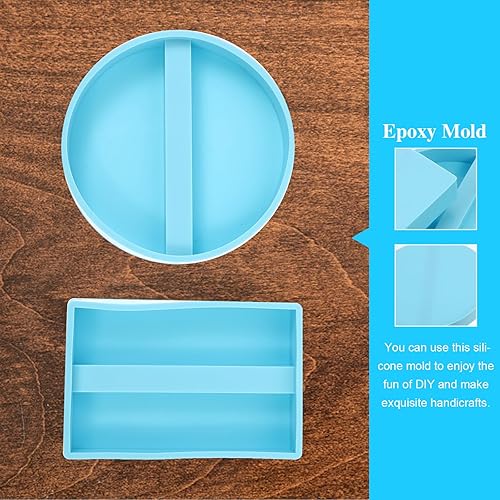 Miniatura 6 de NOLITOY 2 piezas de tarjetas de visita, moldes de silicona para manualidades, moldes de silicona de chocolate, molde de silicona para soporte de